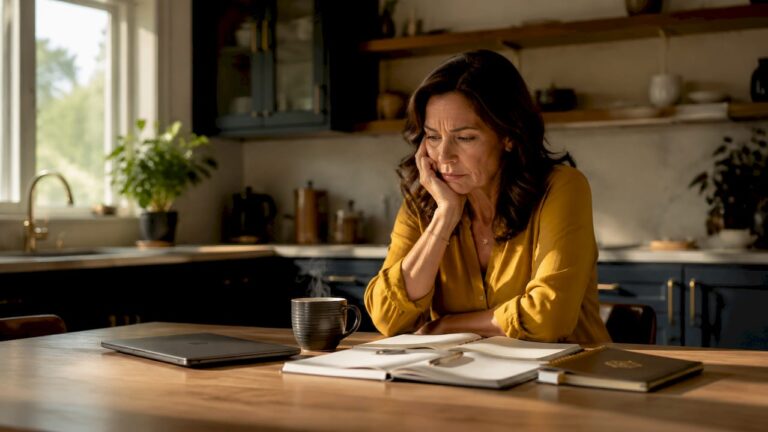 Tired business owner showing signs of burnout