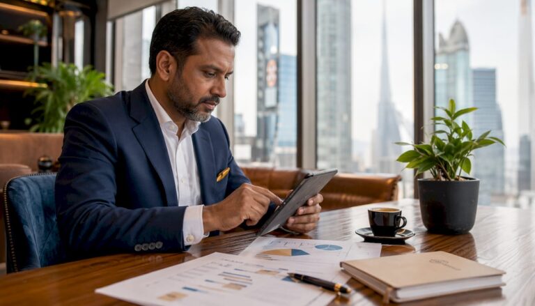 Business leader reviewing scaling diagnostic checklist