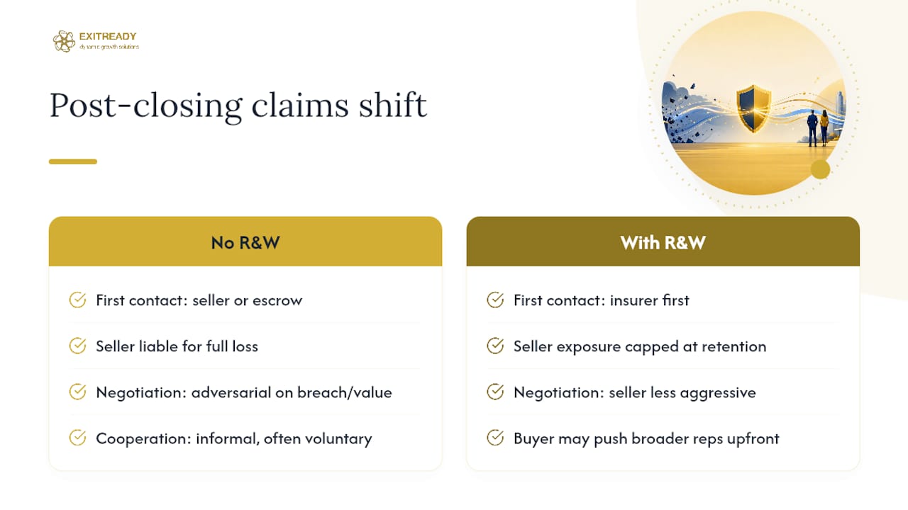 How Does RW Coverage Change the Indemnity Conversation After Closing? — overview diagram