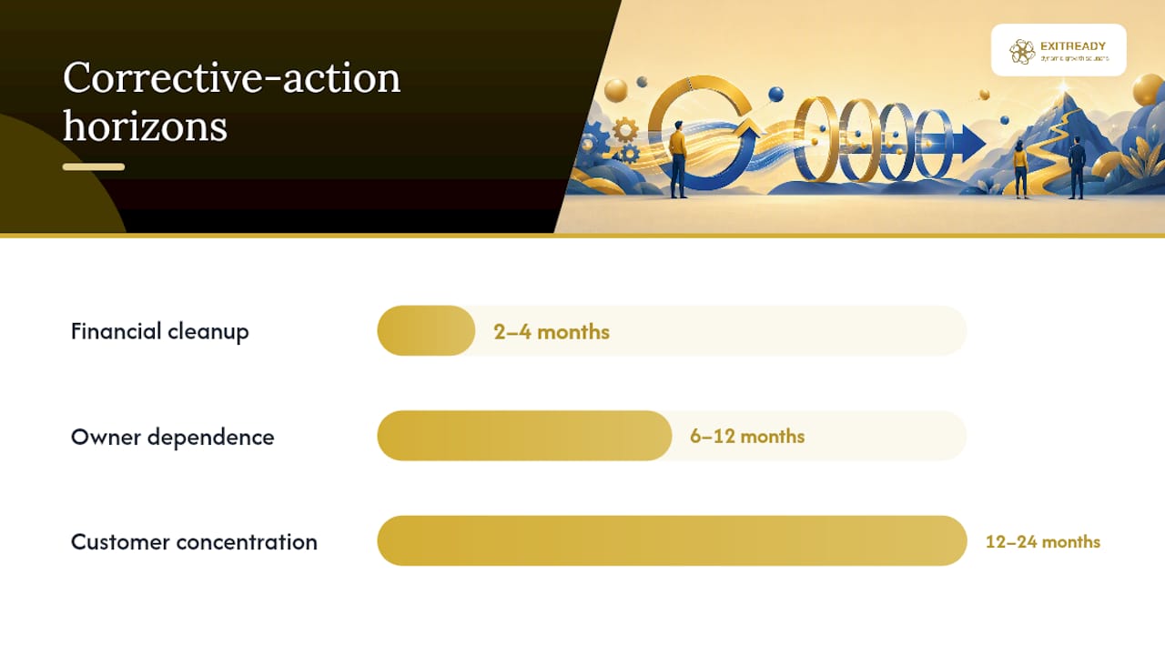 Corrective action timelines by business risk