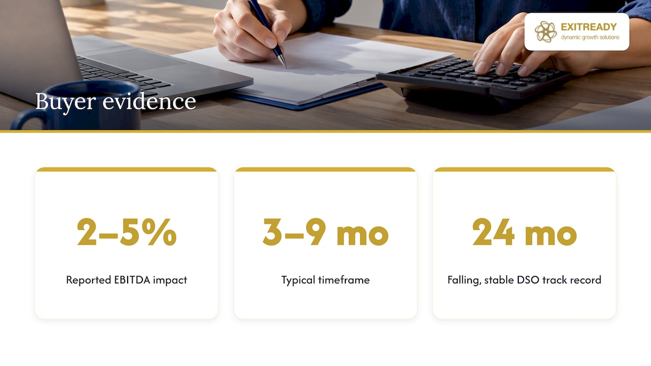 Cash conversion impact and timing figures